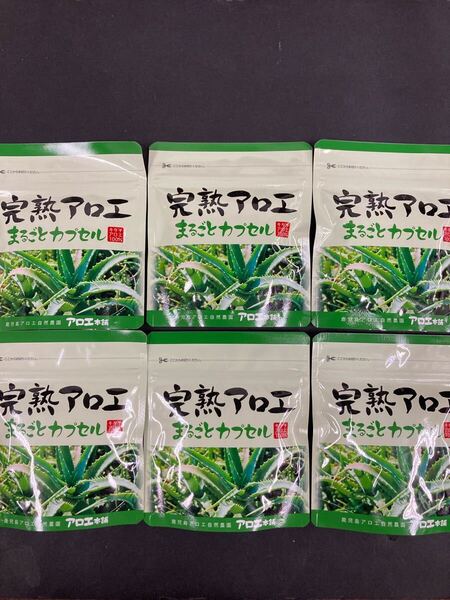 送料無料匿名配送即決 アロエ本舗 完熟アロエ まるごとカプセル90粒入×6袋