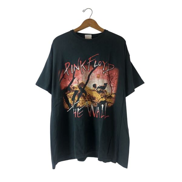 00s Pink Floyd The Wall プリント Tシャツ XL オールド 当時物 オフィシャル バンT バックプリント バンドTシャツ 古着 ストリート 黒