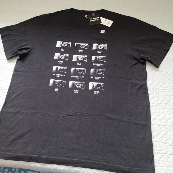 1点のみ 未使用 ユニクロ UT 半袖 ザ ブランズ カメラ Tシャツ 大きい 3xl men 黒 ブラック 綿100 匿名 送料無料
