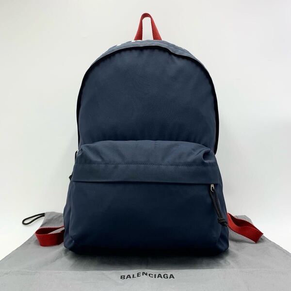上美品 希少色 BALENCIAGA バレンシアガ リュックサック ホイール ロゴ メンズ レディース 男女兼用