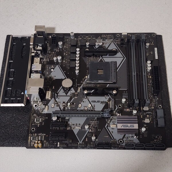 ASUS PRIME B450M-A IOパネル付属 Socket AM4 MicroATXマザーボード RYZEN5000シリーズ対応 最新Bios 動作確認済 PCパーツ