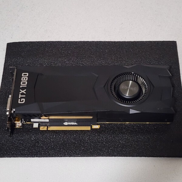 ZOTAC GEFORCE GTX1080 8GB 256BIT GDDR5X 動作確認済み PCパーツ グラフィックカード PCIExpress