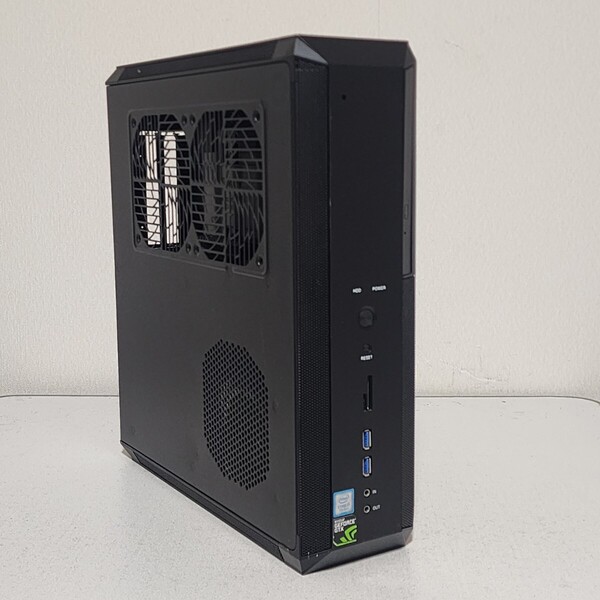 【送料無料】THIRDWAVE GALLERIA スリムタワー型PCケース(Mini-ITX) DVDドライブ ライザーカード搭載 SFX電源ユニット対応 (4)