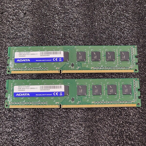 ADATA DDR3-1600MHz 16GB (8GB×2枚キット) MI64C1D1629Z1 動作確認済み デスクトップ用 PCメモリ