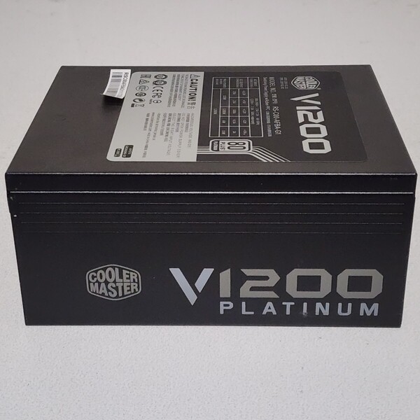 CoolerMaster V1200 PLATINUM(RS-C00-AFGA-G1) 1200W 80PLUS PLATINUM認証 ATX電源ユニット フルプラグイン 動作確認済み PCパーツ
