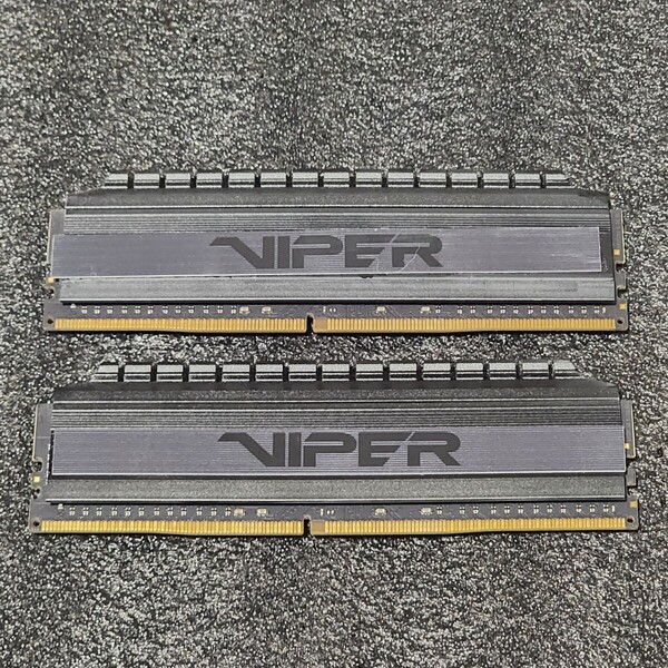 PATRIOT VIPER DDR4-3200MHz 64GB (32GB×2枚キット) PVB464G3200C6K 動作確認済み デスクトップ用 PCメモリ (2)