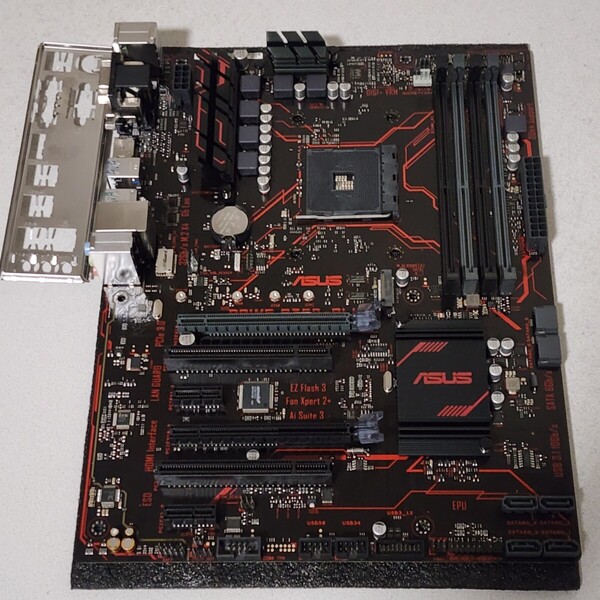 ASUS PRIME B350-PLUS IOパネル付属 Socket AM4 ATXマザーボード RYZEN5000シリーズ対応 最新Bios 動作確認済 PCパーツ