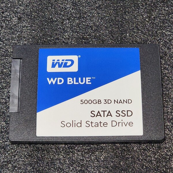 WesternDigtal WD BLUE 3D NAND(WDS500G2B0A-00SM50) 500GB SATA SSD 正常品 2.5インチ内蔵SSD フォーマット済 動作確認済 480GB 512GB
