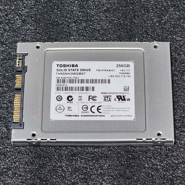 TOSHIBA THNSNH256GBST 256GB SATA SSD 正常品 2.5インチ内蔵SSD フォーマット済 PCパーツ 動作確認済 240GB 250GB