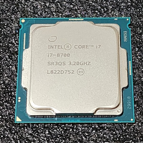 CPU Intel Core i7 8700 3.2GHz 6コア12スレッド CoffeeLake PCパーツ インテル 動作確認済み