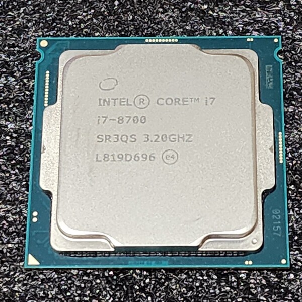 CPU Intel Core i7 8700 3.2GHz 6コア12スレッド CoffeeLake PCパーツ インテル 動作確認済み