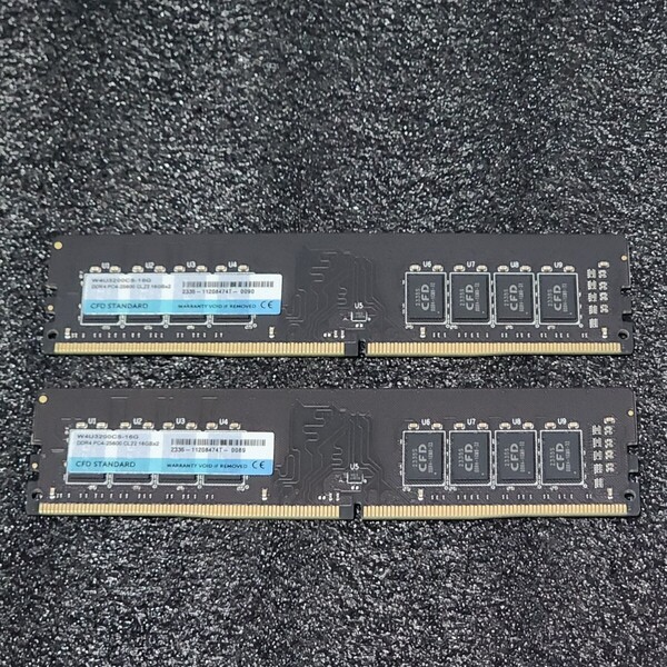 CFD STANDARD DDR4-3200MHz 32GB (16GB×2枚キット) W4U3200CS-16G 動作確認済み デスクトップ用 PCメモリ