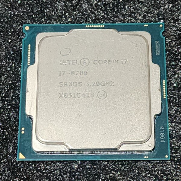 CPU Intel Core i7 8700 3.2GHz 6コア12スレッド CoffeeLake PCパーツ インテル 動作確認済み