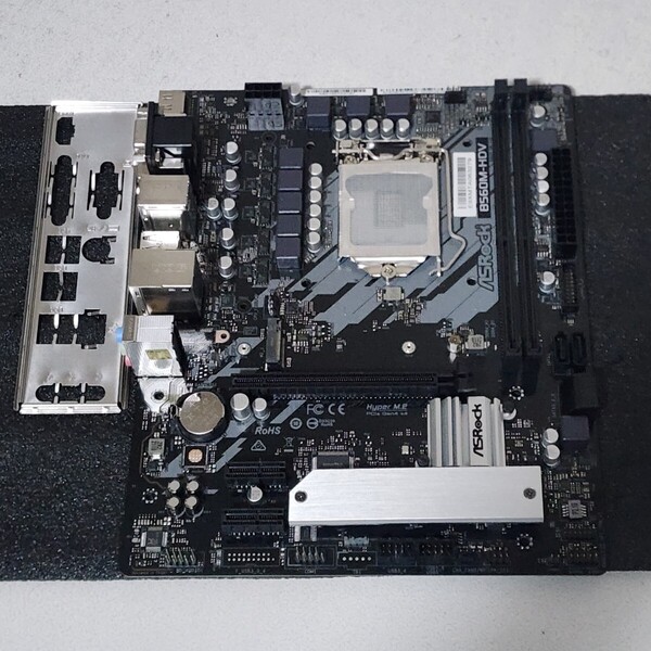 ASRock B560M-HDV IOパネル付属 LGA1200 MicroATXマザーボード 第10・11世代CPU対応 最新Bios 動作確認済 PCパーツ