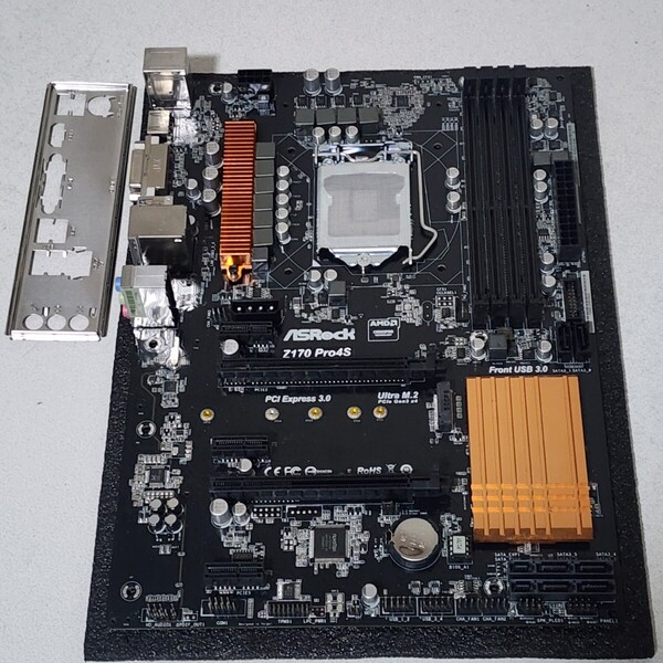 ASRock Z170 Pro4S IOパネル付属 LGA1151 ATXマザーボード 第6・7世代CPU対応 最新Bios 動作確認済 PCパーツ