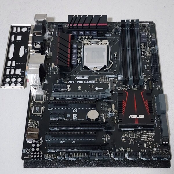 ASUS Z97-PRO GAMER IOパネル付属 LGA1150 ATXマザーボード 第4・5世代CPU対応 最新Bios 動作確認済 PCパーツ