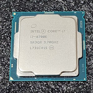CPU Intel Core i7 8700K 3.7GHz 6コア12スレッド CoffeeLake PCパーツ インテル 動作確認済み
