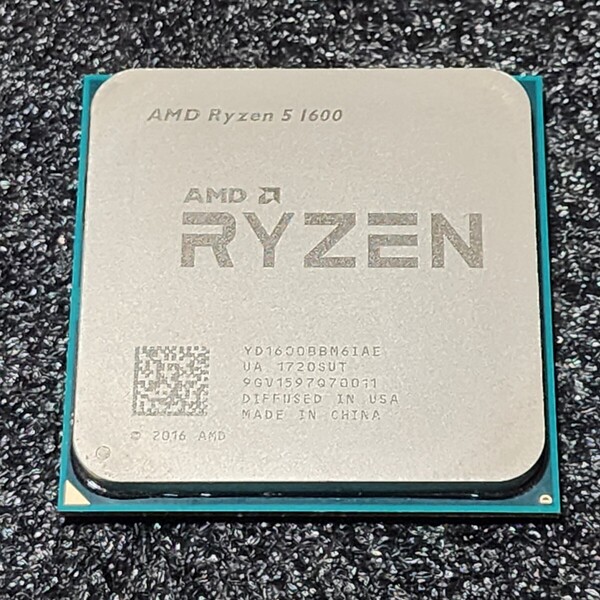 CPU AMD RYZEN5 1600 3.2GHz 6コア12スレッド Socket AM4 PCパーツ 動作確認済み