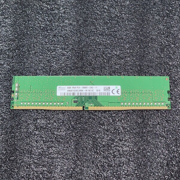 SK HYNIX DDR4-2666MHz 8GB (8GB×1枚キット) HMA81GU6CJR8N-VK 動作確認済み デスクトップ用 PCメモリ