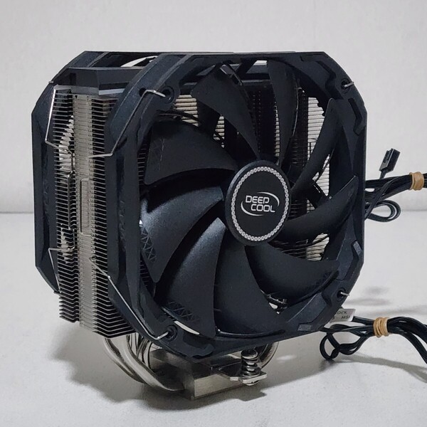 【送料無料】DEEPCOOL AS500 PLUS 120mm サイドフロー型CPUクーラー デュアルファン LGA115X・LGA1200・AM4等対応 PCパーツ