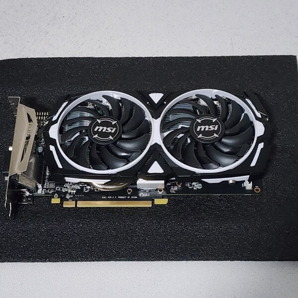 MSI RADEON RX570 ARMOR 8G OC GDDR5 8GB 動作確認済み PCパーツ グラフィックカード PCIExpress