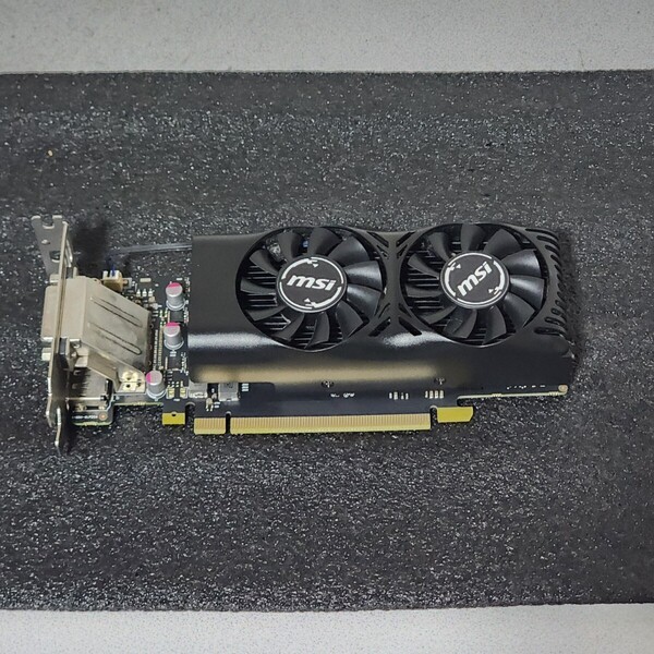 MSI GEFORCE GTX1050 2GT LP 2GB GDDR5 ロープロファイル対応 補助電源不要 動作確認済み PCパーツ グラフィックカード PCIExpress