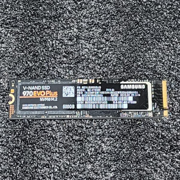 SAMSUNG SSD 970 Plus(MZ-V7S500) 500GB NVMe SSD フォーマット済み PCパーツ M.2 2280 動作確認済み 480GB 512GB