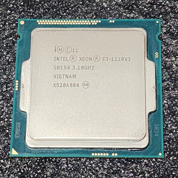 CPU Intel Xeon E3 1220v3 3.1GHz 4コア4スレッド Haswell-WS LGA1150 PCパーツ インテル 動作確認済み