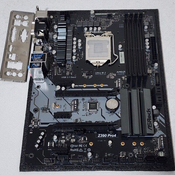 ASRock Z390 Pro4 IOパネル付属 LGA1151 ATXマザーボード 第8・9世代CPU対応 最新Bios 動作確認済 PCパーツ
