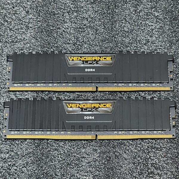 CORSAIR VENGEANCE LPX DDR4-3200MHz 64GB (32GB×2枚キット) CMK64GX4M2E3200C16 動作確認済み デスクトップ用 PCメモリ (1)