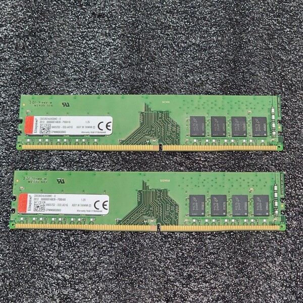 Kingston DDR4-2666MHz 16GB (8GB×2枚キット) CBD26D4U9S8ME-8 動作確認済み デスクトップ用 PCメモリ