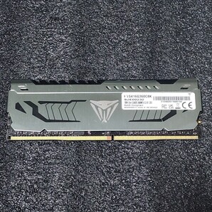 PATRIOT VIPER STEEL DDR4-3600MHz 8GB (8GB×1枚キット) 動作確認済み デスクトップ用 PCメモリ