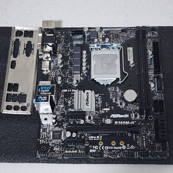 ASRock B360M-HDV IOパネル付属 Socket AM4 MicroATXマザーボード 第8・9世代CPU対応 最新Bios 動作確認済 PCパーツ