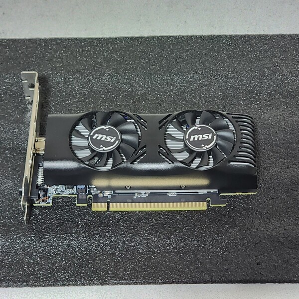 MSI GEFORCE GTX1650 4GB GDDR5 補助電源不要 LPブラケット無し 動作確認済み PCパーツ グラフィックカード PCIExpress