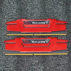 G.SKILL RIPJAWSV DDR4-2133MHz 16GB (8GB×2枚キット) F4-2133C15D-16GVR 動作確認済み デスクトップ用 PCメモリ
