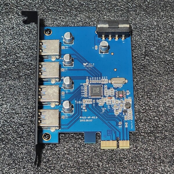 ORICO PVU3-4P-R2.0 4ポートUSB3.0増設ボード 動作確認済み PCIExpress×1 USB3.0増設カード PCパーツ