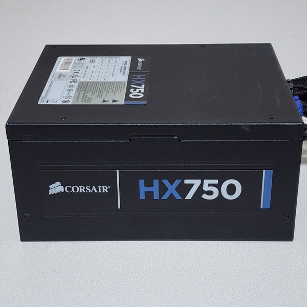 CORSAIR HX750(CMPSU-750HX) 750W 80PLUS GOLD認証 ATX電源ユニット セミプラグイン 動作確認済み PCパーツ