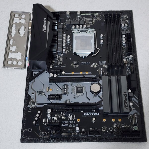 ASRock H370 Pro4 IOパネル付属 LGA1151 ATXマザーボード 第8・9世代CPU対応 最新Bios 動作確認済 PCパーツ