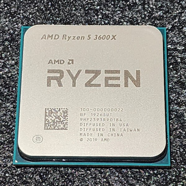 CPU AMD RYZEN5 3600X 3.8GHz 6コア12スレッド Socket AM4 PCパーツ インテル 動作確認済み