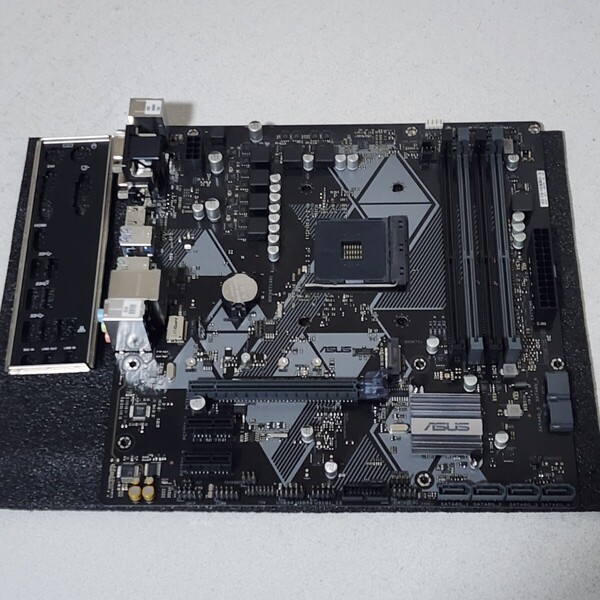 ASUS PRIME B450M-A IOパネル付属 Socket AM4 MicroATXマザーボード RYZEN5000シリーズ対応 最新Bios 動作確認済 PCパーツ