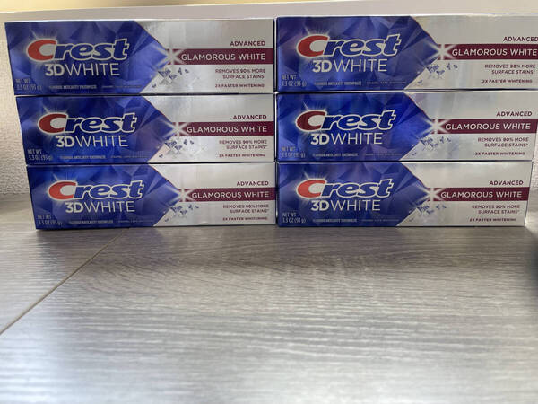 【送料無料匿名】93g 6本セット Crest 3D Glamorous White クレスト3Dグラマラスホワイトニン ホワイトニング 歯磨き粉 Colgate