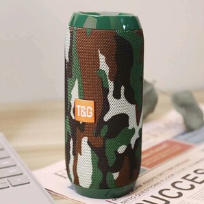 Bluetooth ワイヤレス スピーカー ポータブル 高音質 防水 アウトドア キャンプ 重低音 portable T&G 海水浴 グランピング コンパクト 迷彩