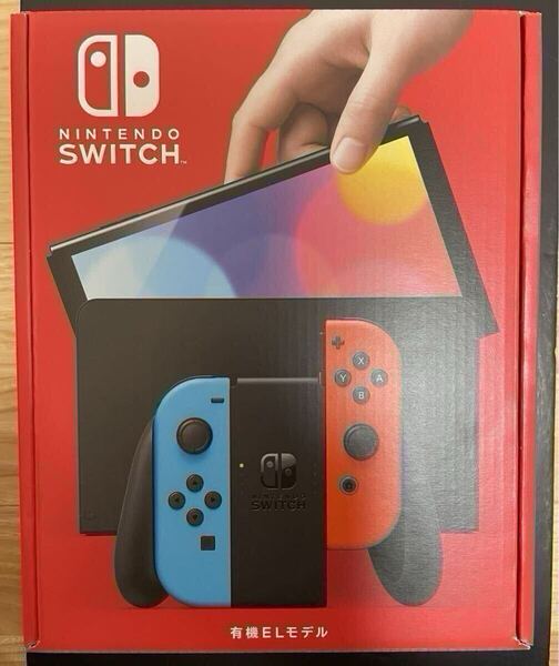 【未開封品】Nintendo Switch 有機ELモデル Joy-Con(L) ネオンブルー/(R) ネオンレッド&Switch lite ブルー