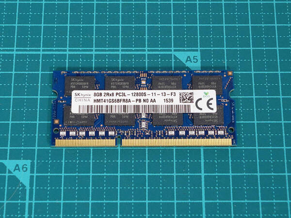 SK hynix 8GB PC3L-12800S DDR3L SO-DIMM ノートPC用メモリ