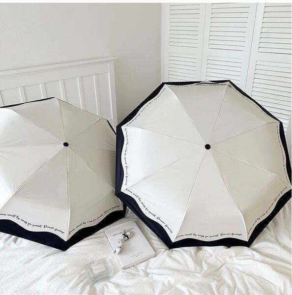 折りたたみ傘 晴雨兼用傘 雨傘 日傘 UVカット シンプル オシャレ ins風 遮光 断熱 収納袋付き 丈夫 ワンタッチ 便利