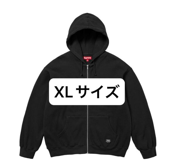 XL Supreme Hooded Zip Up Thermal XLarge Black シュプリーム フーディ ジップ アップ サーマル ジップアップサーマル ブラック 黒