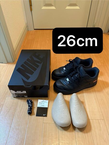 26cm Supreme Nike Air Force 1 Low SP Black シュプリーム ナイキ エア フォース 1 エアフォース1 ロー ブラック 黒 スニーカー US8