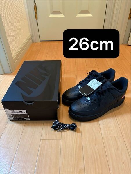 26cm Supreme Nike Air Force 1 Low SP Black シュプリーム ナイキ エア フォース 1 エアフォース1 ロー ブラック 黒 スニーカー US8
