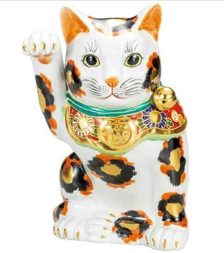 ヴィンテージ九谷焼 開運縁起物招き猫 希少品三毛猫 2025年最新】九谷焼 招き猫 - 幸運を呼ぶアンティーク