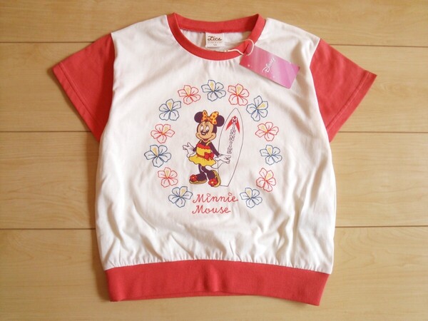 子供服ミニーマウス*半袖Tシャツ*送料無料キッズ*Disneyミニーちゃん女の子*オレンジ